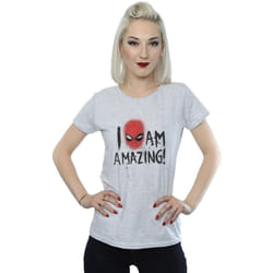 Marvel - T-shirt AM AMAZING - Femme (Gris chiné)