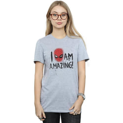 Marvel - T-shirt AM AMAZING - Femme (Gris chiné)