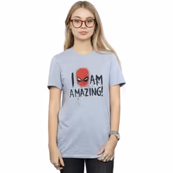 Marvel - T-shirt AM AMAZING - Femme (Gris chiné)