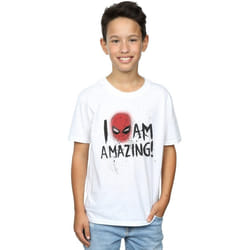 Marvel - T-shirt AM AMAZING - Garçon (Blanc)