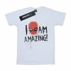 Marvel - T-shirt AM AMAZING - Fille (Blanc)