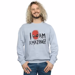 Marvel - Sweat AM AMAZING - Homme (Gris chiné)