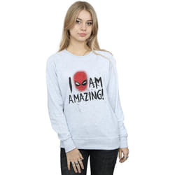 Marvel - Sweat AM AMAZING - Femme (Gris chiné)