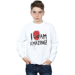 Marvel - Sweat AM AMAZING - Garçon (Blanc)