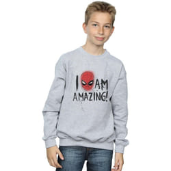 Marvel - Sweat AM AMAZING - Garçon (Gris chiné)