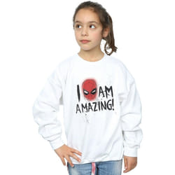 Marvel - Sweat AM AMAZING - Fille (Blanc)