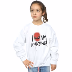 Marvel - Sweat AM AMAZING - Fille (Blanc)