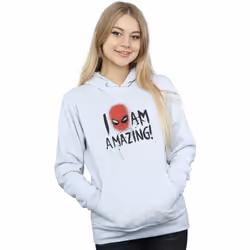 Marvel - Sweat à capuche AM AMAZING - Femme (Gris chiné)