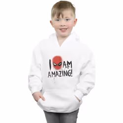Marvel - Sweat à capuche AM AMAZING - Garçon (Blanc)