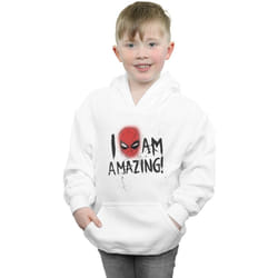 Marvel - Sweat à capuche AM AMAZING - Garçon (Blanc)