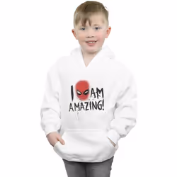 Marvel - Sweat à capuche AM AMAZING - Garçon (Blanc)