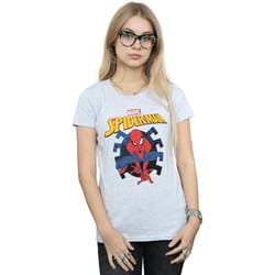 Marvel - T-shirt WEB SHOOTING - Femme (Gris chiné)