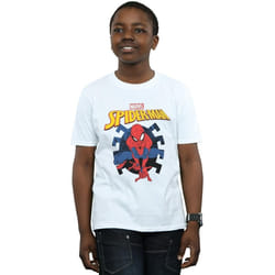 Marvel - T-shirt WEB SHOOTING - Garçon (Blanc)