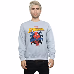 Marvel - Sweat WEB SHOOTING - Homme (Gris chiné)