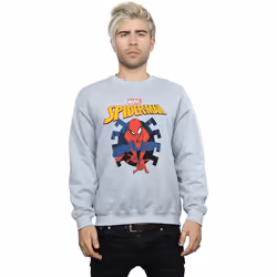 Marvel - Sweat WEB SHOOTING - Homme (Gris chiné)
