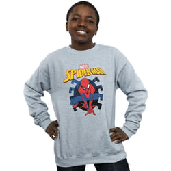 Marvel - Sweat WEB SHOOTING - Garçon (Gris chiné)