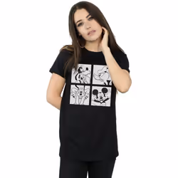Disney - T-shirt - Femme (Noir)