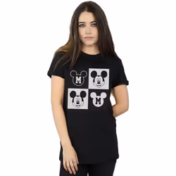 Disney - T-shirt - Femme (Noir)