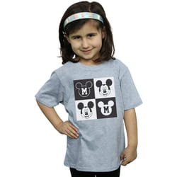 Disney - T-shirt - Fille (Gris chiné)