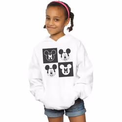 Disney - Sweat à capuche - Fille (Blanc)