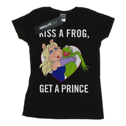 Disney - T-shirt THE MUPPETS KISS A FROG - Femme (Noir)