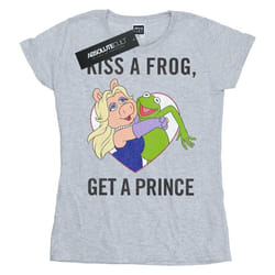 Disney - T-shirt THE MUPPETS KISS A FROG - Femme (Gris chiné)