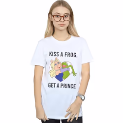 Disney - T-shirt THE MUPPETS KISS A FROG - Femme (Blanc)