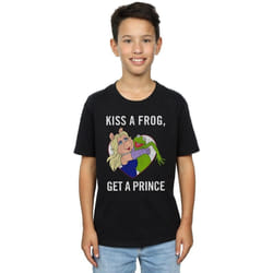 Disney - T-shirt THE MUPPETS KISS A FROG - Garçon (Noir)