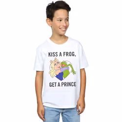 Disney - T-shirt THE MUPPETS KISS A FROG - Garçon (Blanc)