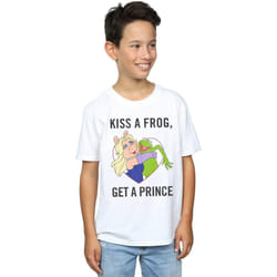 Disney - T-shirt THE MUPPETS KISS A FROG - Garçon (Blanc)