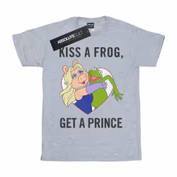 Disney - T-shirt THE MUPPETS KISS A FROG - Fille (Gris chiné)