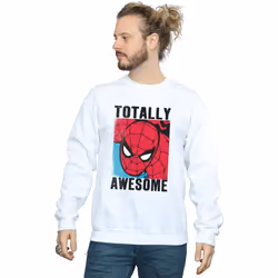 Spider-Man - Sweat TOTALLY AWESOME - Homme (Blanc)
