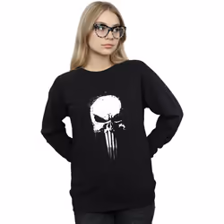 Marvel - Sweat THE PUNISHER SPRAY SKULL - Femme (Noir)