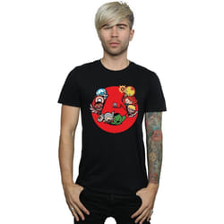 Marvel - T-shirt AVENGERS READY STEADY WAR - Homme (Noir)