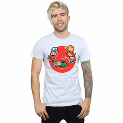 Marvel - T-shirt AVENGERS READY STEADY WAR - Homme (Gris chiné)