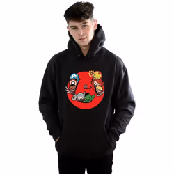 Marvel - Sweat à capuche AVENGERS READY STEADY WAR - Homme (Noir)