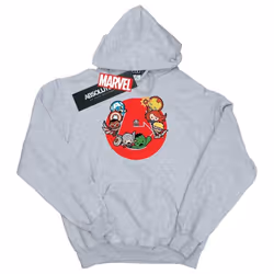 Marvel - Sweat à capuche AVENGERS READY STEADY WAR - Homme (Gris chiné)