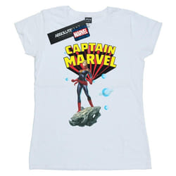 Captain Marvel - T-shirt - Femme (Blanc)