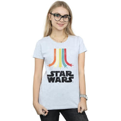 Star Wars - T-shirt RAINBOW - Femme (Gris chiné)