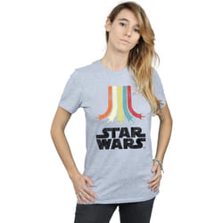 Star Wars - T-shirt RAINBOW - Femme (Gris chiné)