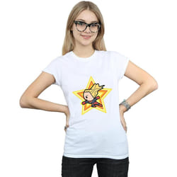 Captain Marvel - T-shirt - Femme (Blanc)