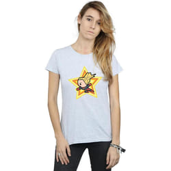 Captain Marvel - T-shirt - Femme (Gris chiné)