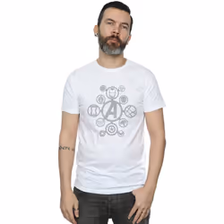 Marvel - T-shirt AVENGERS INFINITY WAR - Homme (Blanc)