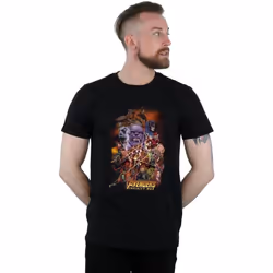 Marvel - T-shirt AVENGERS INFINITY WAR - Homme (Noir)