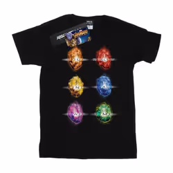 Marvel - T-shirt AVENGERS INFINITY WAR INFINITY STONES - Femme (Noir)