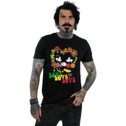 Disney - T-shirt HIPPIE LOVE - Homme (Noir)