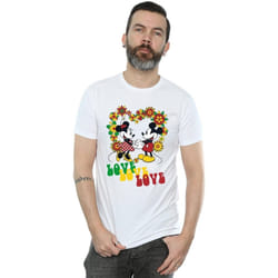 Disney - T-shirt HIPPIE LOVE - Homme (Blanc)