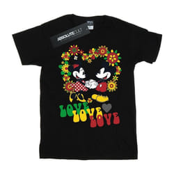 Disney - T-shirt HIPPIE LOVE - Fille (Noir)