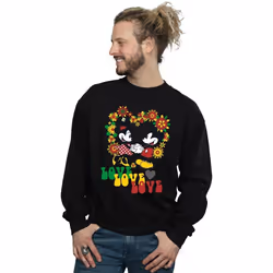Disney - Sweat HIPPIE LOVE - Homme (Noir)