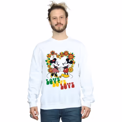 Disney - Sweat HIPPIE LOVE - Homme (Blanc)